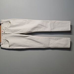 CAbi jeans women's size 2 white slim boyfriend women’s size 2